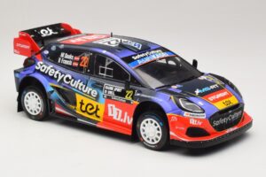 Ford Puma Rally1 #22 M. Sesks / R. Francis Rally Sweden 2025 IXO 1:18 18RMC240 Metal — billede 4 af 6