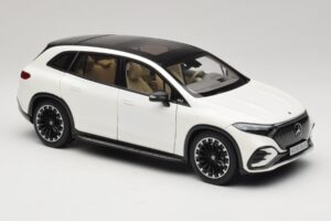 Mercedes EQS SUV X296 Manufaktur Diamond White NZG 1:18 B66960590 Metal — billede 6 af 8