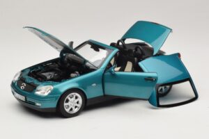 Mercedes SLK R170 Vivianite Green Norev 1:18 183021 Metal — billede 2 af 10