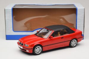 BMW 3 Series E36 Cabriolet Rød MCG 1:18 MCG18317 Metal — billede 7 af 7