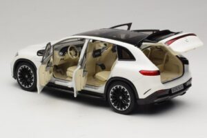Mercedes EQS SUV X296 Manufaktur Diamond White NZG 1:18 B66960590 Metal — billede 5 af 8