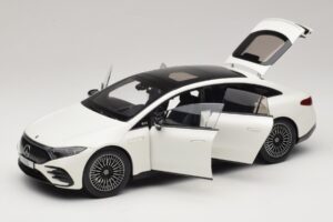 Mercedes EQS V297 Manufaktur Opalite White NZG 1:18 B66961049 Metal — billede 2 af 8