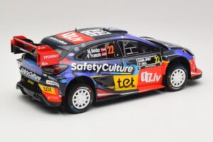 Ford Puma Rally1 #22 M. Sesks / R. Francis Rally Sweden 2025 IXO 1:18 18RMC240 Metal — billede 2 af 6