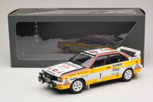Audi Quattro #1 W. Rohrl / C. Geistdorfer Rally Monte Carlo Winner 1984 Minichamps 1:18 A5-5894 Metal — billede 6 af 6