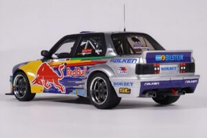 BMW E30 V8 #229 E. Hountondji Red Bull Driftbrothers Drift 2023 Blå Otto 1:18 OT486 Resin — billede 5 af 5