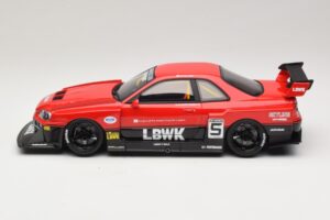 Nissan Skyline ER34 LB Super Silhouette Active Red GT Spirit 1:18 GT570 Resin — billede 3 af 6