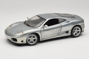 Ferrari 360 Modena Krom Sølv Hot Wheels 1:18 27774 Metal