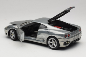 Ferrari 360 Modena Krom Sølv Hot Wheels 1:18 27774 Metal — billede 5 af 8