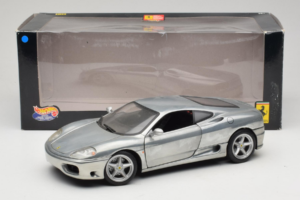 Ferrari 360 Modena Krom Sølv Hot Wheels 1:18 27774 Metal — billede 8 af 8