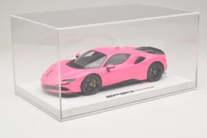 Ferrari SF90 Pack Fiorano Glans Qatar Pink BBR 1:18 RACELINE137 Resin — billede 6 af 7
