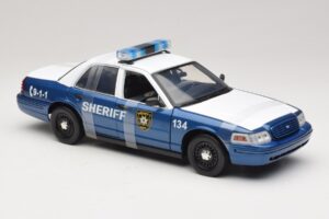 Ford Crown Victoria Police Interceptor The Walking Dead Greenlight 1:18 12957 Metal — billede 4 af 6