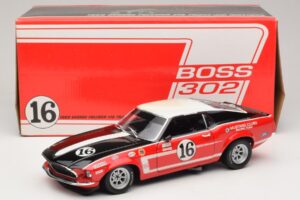 Ford Mustang Boss 302 #16 Bud Moore Engineering G. Follmer Trans-Am 1969 OEM 1:18 FORD006 Metal — billede 8 af 8