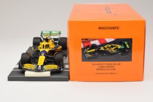 McLaren MCL38 #4 L. Norris Monaco GP Winner 2024 Minichamps 1:18 537242604 Resin — billede 6 af 7