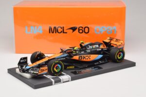 McLaren MCL60 #4 L. Norris 2nd Place Hungarian GP 2023 Minichamps 1:18 537233004 Resin — billede 7 af 7