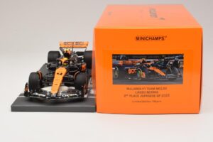 McLaren MCL60 #4 L. Norris 2nd Place Japanese GP 2023 Minichamps 1:18 537233504 Resin — billede 6 af 7