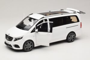 Mercedes V-Class W447 AMG Line Hvid Norev 1:18 183876 Metal — billede 2 af 8