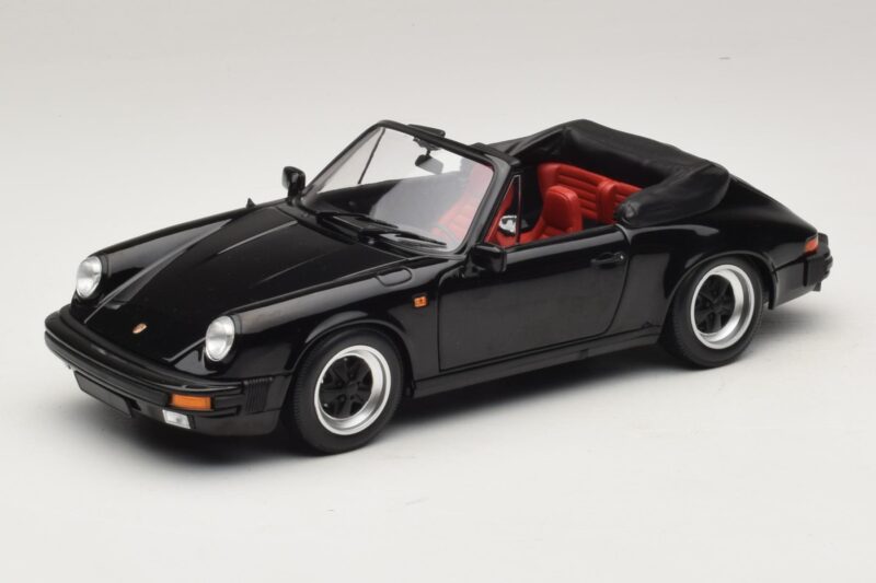 Porsche 911 3.2 Carrera Cabriolet Sort Minichamps 1:18 100063035 Metal