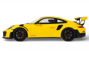 Porsche 911 GT2 RS 991.2 Nurburgring Lap Record Gul GT Spirit 1:18 GT972 Resin — billede 3 af 5