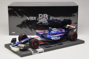 Visa Cash App RB VCARB 01 Y. Tsunoda 2024 Minichamps 1:18 117240122 Resin — billede 7 af 7