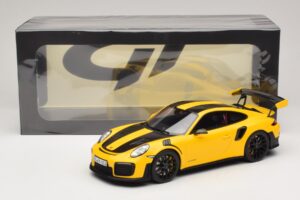 Porsche 911 GT2 RS 991.2 Nurburgring Lap Record Gul GT Spirit 1:18 GT972 Resin — billede 6 af 6