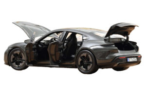 Porsche Taycan Turbo S Slate Grey Neo Norev 1:18 187654 Metal — billede 2 af 5