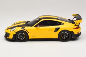 Porsche 911 GT2 RS 991.2 Nurburgring Lap Record Gul GT Spirit 1:18 GT972 Resin — billede 3 af 6