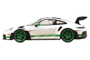 Porsche 911 992 GT3 RS Tribute to Carrera RS Hvid Python Green Norev 1:12 127535 Metal — billede 3 af 4