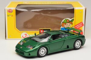 Bugatti EB110 Grøn Metallic Bburago 1:18 3003 Metal — billede 8 af 8