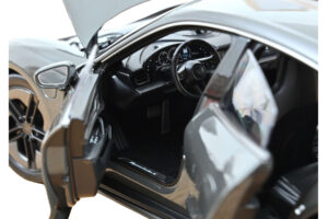 Porsche Taycan Turbo S Slate Grey Neo Norev 1:18 187654 Metal — billede 4 af 5