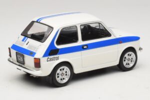 Fiat 126 Castrol Livery Hvid Blå MCG 1:18 MCG18666 Metal — billede 2 af 6