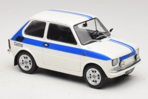 Fiat 126 Castrol Livery Hvid Blå MCG 1:18 MCG18666 Metal — billede 4 af 6