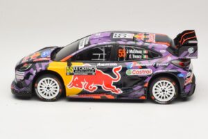 Ford Puma Rally1 #55 J. McErlean / E. Treacy Rally Monte Carlo 2025 IXO 1:18 18RMC231A Metal — billede 3 af 6