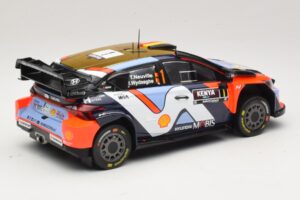 Hyundai i20 N Rally1 #1 T. Neuville / M. Wydaeghe Safari Rally Kenya 2025 IXO 1:18 18RMC247B Metal — billede 2 af 6