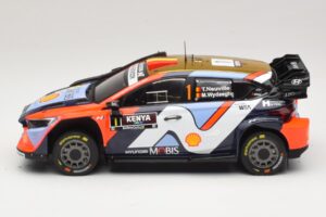 Hyundai i20 N Rally1 #1 T. Neuville / M. Wydaeghe Safari Rally Kenya 2025 IXO 1:18 18RMC247B Metal — billede 3 af 6