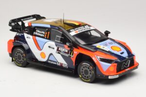 Hyundai i20 N Rally1 #1 T. Neuville / M. Wydaeghe Safari Rally Kenya 2025 IXO 1:18 18RMC247B Metal — billede 4 af 6
