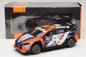 Hyundai i20 N Rally1 #1 T. Neuville / M. Wydaeghe Safari Rally Kenya 2025 IXO 1:18 18RMC247B Metal — billede 6 af 6
