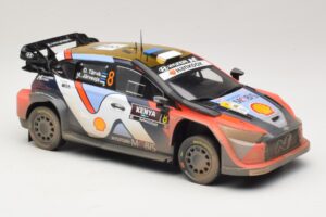 Hyundai i20 N Rally1 #8 O. Tanak / M. Jarveoja Safari Rally Kenya 2025 IXO 1:18 18RMC247A Metal — billede 4 af 6