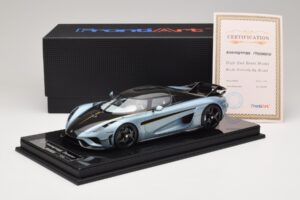 Koenigsegg Regera Blå Carbonpakke FrontiArt 1:18 F079-173 Resin — billede 7 af 7