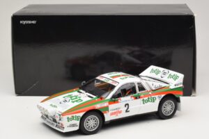 Lancia 037 #2 A. Bettega / M. Perissinot Rally San Marino 1984 Kyosho 1:18 08306F Metal — billede 8 af 8