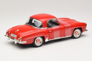 Mercedes 190 SL W121 Coupé Rød ERTL 1:18 7465 Metal — billede 2 af 6