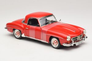 Mercedes 190 SL W121 Coupé Rød ERTL 1:18 7465 Metal — billede 4 af 6