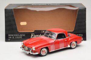 Mercedes 190 SL W121 Coupé Rød ERTL 1:18 7465 Metal — billede 6 af 6