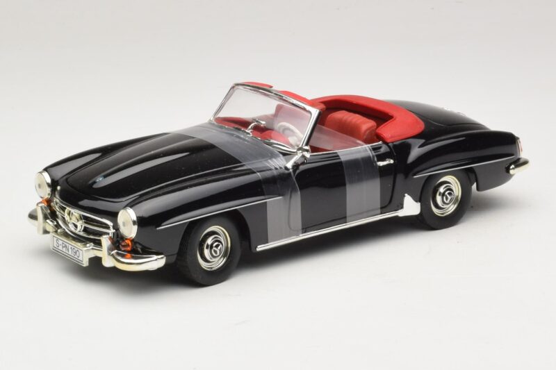 Mercedes 190 SL W121 Roadster Sort ERTL 1:18 7464 Metal