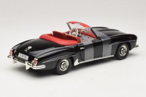 Mercedes 190 SL W121 Roadster Sort ERTL 1:18 7464 Metal — billede 2 af 6