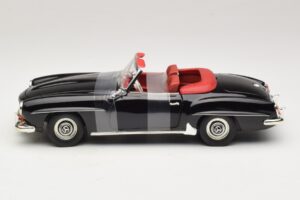 Mercedes 190 SL W121 Roadster Sort ERTL 1:18 7464 Metal — billede 3 af 6