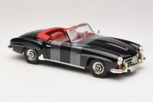 Mercedes 190 SL W121 Roadster Sort ERTL 1:18 7464 Metal — billede 4 af 6