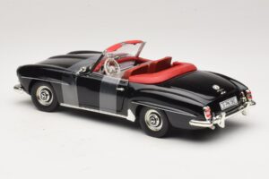 Mercedes 190 SL W121 Roadster Sort ERTL 1:18 7464 Metal — billede 5 af 6