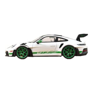 Porsche 911 992 GT3 RS Tribute to Carrera RS Hvid Python Green Norev 1:12 127535 Metal — billede 3 af 4