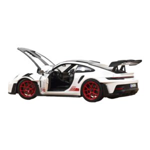 Porsche 911 992 GT3 RS Weissach Package Hvid Pyro Red Norev 1:18 187373 Metal — billede 2 af 3