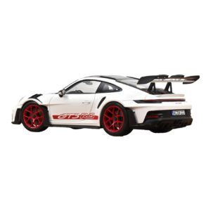 Porsche 911 992 GT3 RS Weissach Package Hvid Pyro Red Norev 1:18 187373 Metal — billede 3 af 3